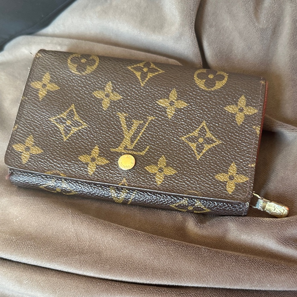 Louis Vuitton Gold and Brown Monogram Wallet